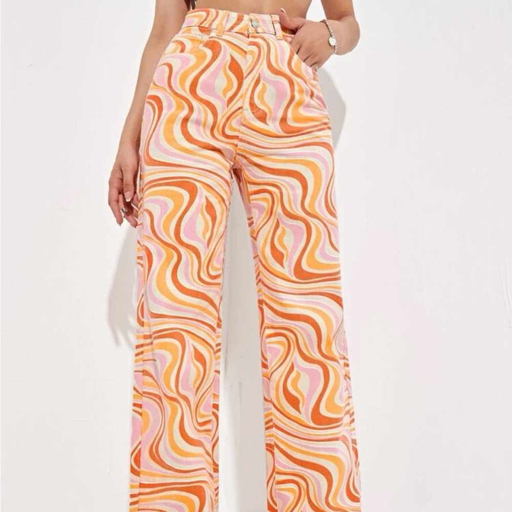 Abstract 80s inspired jeans